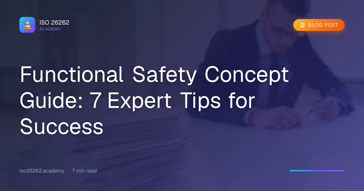Functional Safety Concept Guide: 7 Expe | ISO 26262 Academy