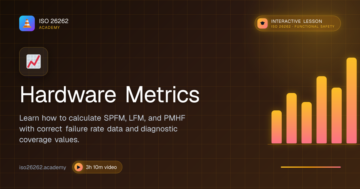 Hardware Metrics (SPFM, LFM, PMHF) | ISO 26262 Academy